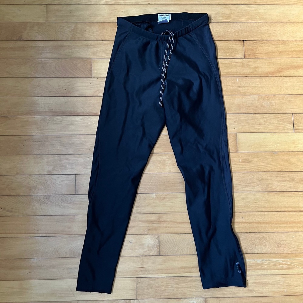 Pearl Izumi Womens Black Cycling Tights Fleece Lined Zipper Ankle Size Small